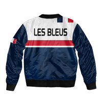 France Rugby 7s Le XV de France Sleeve Zip Bomber Jacket - Wonder Print Shop