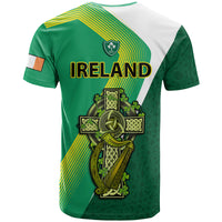 Ireland Rugby 7s Celtic Cross Shamrock T Shirt - Wonder Print Shop