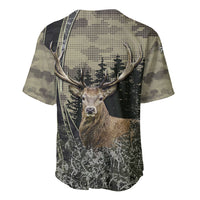 Deer Hunting Camouflaged Modern Abstract Baseball Jersey - Wonder Print Shop