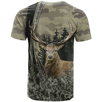 Deer Hunting Camouflaged Modern Abstract T Shirt - Wonder Print Shop