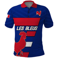 Custom France Rugby 7s Come On Les Bleus Polo Shirt - Wonder Print Shop