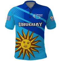 (Custom Text And Number) Uruguay Rugby 7s Polo Shirt Sporty Style - Wonder Print Shop