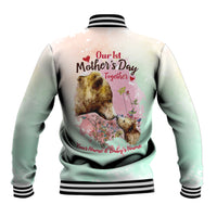 Personalised Mama Bear US Flag First Mother's Day Together Baseball Jacket TS07 - Wonder Print Shop