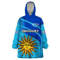 Uruguay Rugby 7s Sporty Style Wearable Blanket Hoodie - Wonder Print Shop
