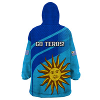 Uruguay Rugby 7s Sporty Style Wearable Blanket Hoodie - Wonder Print Shop