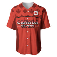 (Custom Text And Number) Canada Rugby 7s Sporty Style Baseball Jersey - Wonder Print Shop
