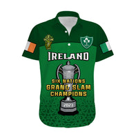 Ireland Rugby 2023 Champions Six Nations Irish Proud Hawaiian Shirt - Wonder Print Shop