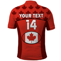 (Custom Text And Number) Canada Rugby 7s Polo Shirt Sporty Style - Wonder Print Shop