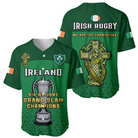 Ireland Rugby 2023 Champions Six Nations Irish Proud Baseball Jersey - Wonder Print Shop