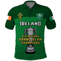 Ireland Rugby 2023 Champions Six Nations Irish Proud Polo Shirt - Wonder Print Shop