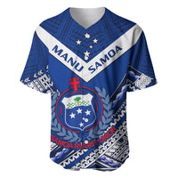 Samoan Rugby Manu Samoa 7s Polynesian Pattern Baseball Jersey - Wonder Print Shop