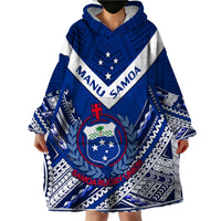 Samoan Rugby Manu Samoa 7s Polynesian Pattern Wearable Blanket Hoodie - Wonder Print Shop