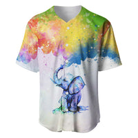 Autism Elephant Watercolor Style - It's Okay To Be Different Baseball Jersey TS07 - Wonder Print Shop