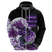 Custom Bass Fishing Hoodie Purple - Wonder Print Shop
