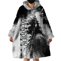 Native American Chiefs Headdress Warriors Smoking Style Wearable Blanket Hoodie - Wonder Print Shop