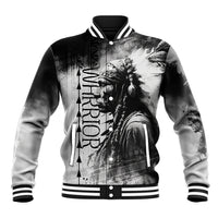 Native American Chiefs Headdress Warriors Smoking Style Baseball Jacket - Wonder Print Shop
