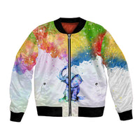 Autism Elephant Watercolor Style - It's Okay To Be Different Bomber Jacket TS07 - Wonder Print Shop