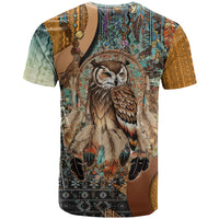 Native American Dreamcatcher Owl and Feathers T Shirt - Wonder Print Shop
