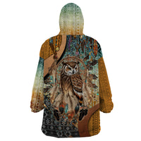Native American Dreamcatcher Owl and Feathers Wearable Blanket Hoodie - Wonder Print Shop