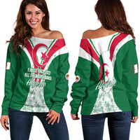 Algeria Independence Day 5 Juillet 1962 - 2022 Women Off Shoulder Sweater LT12 - Wonder Print Shop