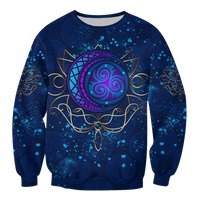 Celtic Moon Elven Style Sweatshirt LT12 - Wonder Print Shop