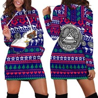 American Samoa Christmas Hoodie Dress - Ugly Christmas LT12 - Wonder Print Shop