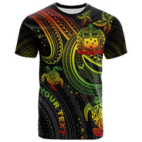 Custom Samoa T Shirt Reggae Turtle - Wonder Print Shop
