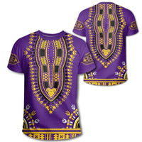 African T Shirt Dashiki Purple T Shirt - Wonder Print Shop