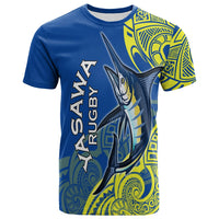 Yasawa Rugby Union Fiji T Shirt Tapa Pattern LT12 - Wonder Print Shop