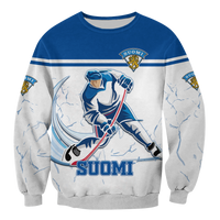 (Custom Personalised) Finland Hockey Pride Sweatshirt LT12 - Wonder Print Shop