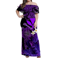 hawaii-turtle-with-plumeria-leaf-purple-women-off-shoulder-long-dress