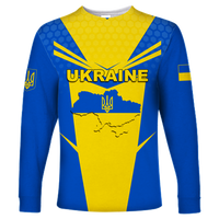 (Custom Personalised) Ukraine Map Legend Long Sleeve Shirt LT12 - Wonder Print Shop