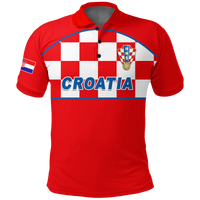 Croatia Football 2022 Checkerboard Polo Shirt LT12 - Wonder Print Shop