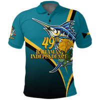 The Bahamas 49th Anniversary Independence Day Blue Marlin Polo Shirt LT12 - Wonder Print Shop