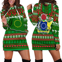 Cook Islands Christmas Hoodie Dress - Ugly Christmas LT12 - Wonder Print Shop