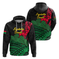 Vanuatu Espiritu Santo Hoodie Kava With Hibiscus LT12 - Wonder Print Shop