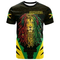 Jamaica Rastafarian Lion Pride T Shirt LT12 - Wonder Print Shop