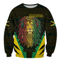 Jamaica Rastafarian Lion Pride Sweatshirt LT12 - Wonder Print Shop