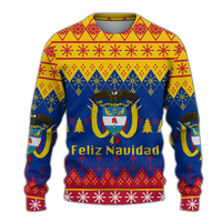 Colombia Christmas Feliz Navidad Ugly Pattern Sweatshirt - LT12 - Wonder Print Shop