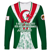 Algeria Independence Day 5 Juillet 1962 - 2022 Long Sleeve Shirt LT12 - Wonder Print Shop
