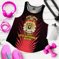 Belgium Independence Day Coat Of Arms Women Tank Top LT12 - Wonder Print Shop