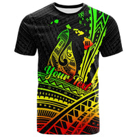 Custom Hawaii Fish Hook Polynesian Tribal Reggae T Shirt LT12 - Wonder Print Shop