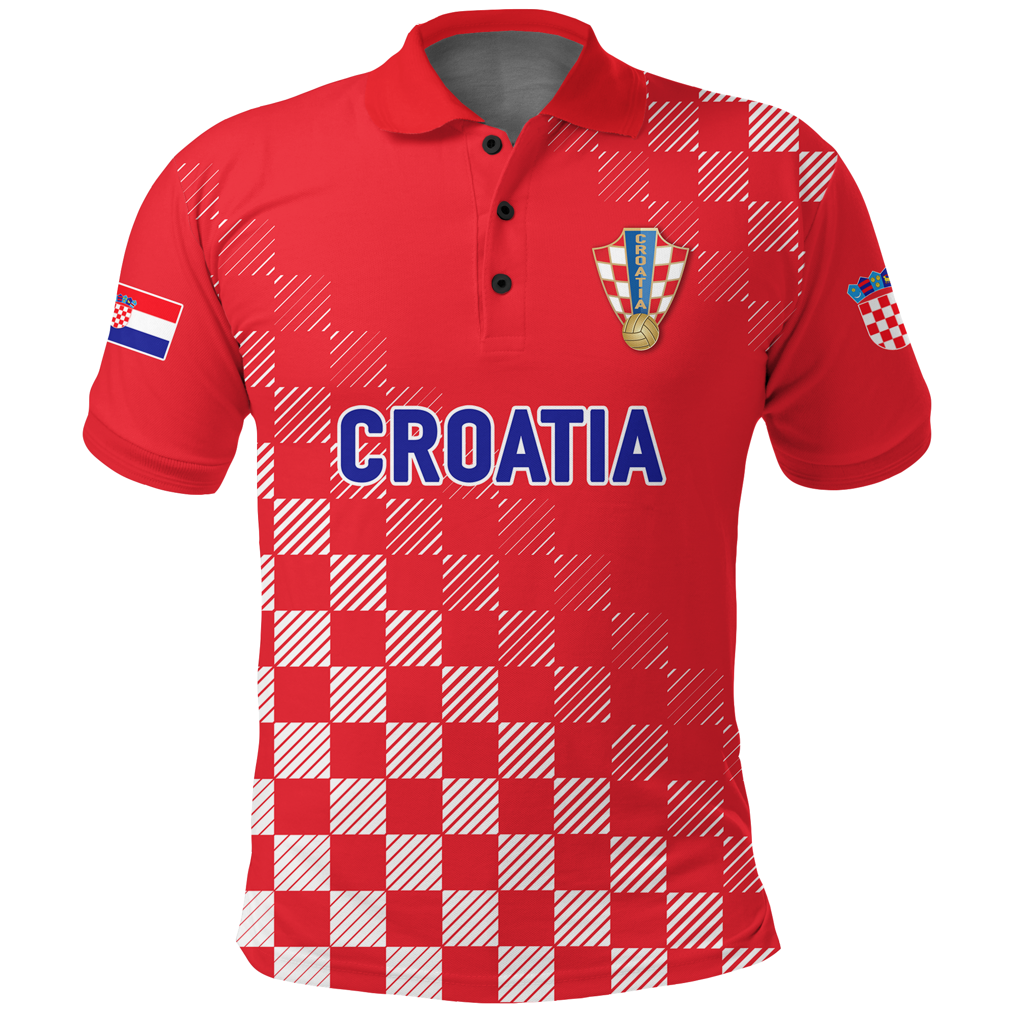 Croatia Football World Cup 2022 Champions Pride Polo Shirt Red