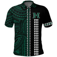 Custom Hawaii Kakau Warrior Football Polo Shirt LT12 - Wonder Print Shop