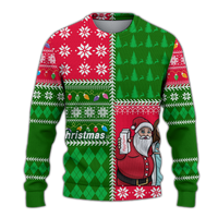 Santa With Jesus Christmas 2022 Ugly Style Sweatshirt - LT12 - Wonder Print Shop
