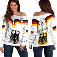 Germany Football Off Shoulder Sweater Deutschland 2022 Style LT13 - Wonder Print Shop