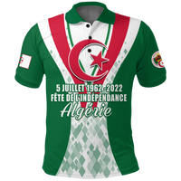 Algeria Polo Shirt Independence Day 5 Juillet 1962 2022 LT12 - Wonder Print Shop