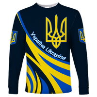 Ukraine Gold Trident Long Sleeve Shirt LT12 - Wonder Print Shop