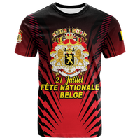 Belgium Independence Day Coat Of Arms T Shirt LT12 - Wonder Print Shop