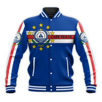 Cape Verde Flag Simple Style Baseball Jacket LT20 - Wonder Print Shop